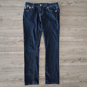 Miss Me Mid Rise Easy Skinny Embellished Stretch Jeans - Women's 29